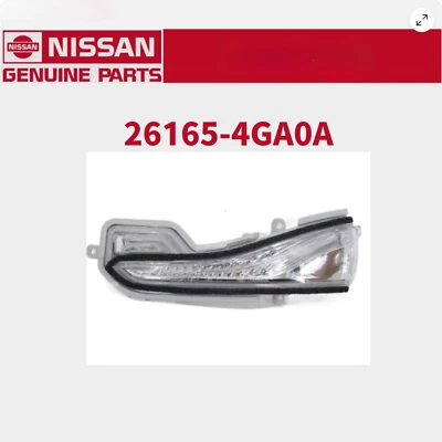 Nissan GENUINE V37 Q50 2013/11- DRIVERS DOOR MIRROR TURN SIGNAL 26165-4GA0A OEM Foto 1 de 2