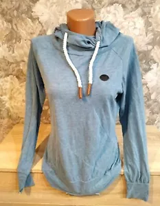Naketano Damen leichter Hoodie Gr. M Farbe blau mit Kapuze - Bild 1 von 11
