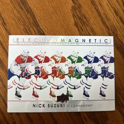 2021-22 Upper Deck Electromagnetic Nick Suzuki Montreal Canadiens #EM-13 - Image 1 of 2