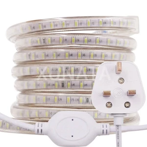 LED Strip Light AC 220V 240V IP67 Waterproof 3014 SMD Flexible Rope lamp White - Picture 1 of 39