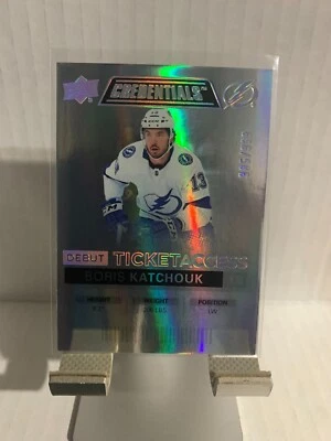 2021-22 Upper Deck Credentials Boris Katchouk 999 Debut Ticket Access #59 - Image 1 of 2