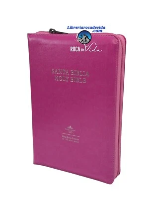 Biblia Bilingue Tamaño Manual RVR 1960/ King James simil Rosa Con Índice Cierre  — 第 1/4 张图片