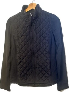 Banana Republic Jacket Womens Navy Blue Quilted Sporty Zip Up Small - Picture 1 of 6