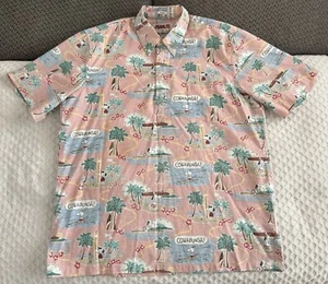 Reyn Spooner Peanuts Surfin’ Snoopy Classic Fit Popover Hawaiian Shirt Medium - Picture 1 of 11