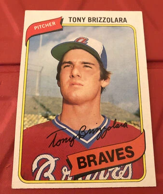 1980 Topps Tony Brizzolara #156 Rookie Atlanta Braves - Image 1 of 2