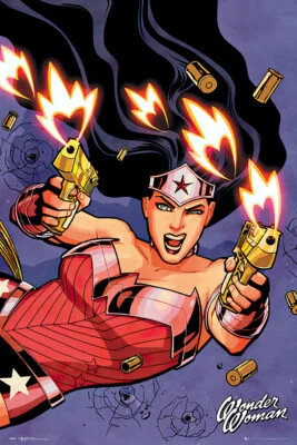 MOVIE POSTERS USA Wonder Woman - DC Comics Poster / Print (Guns) Size: 24" X 36")