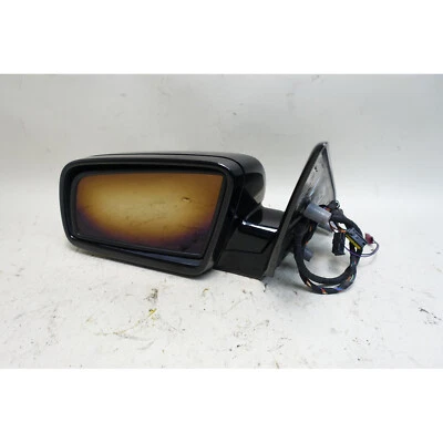 Espejo retrovisor exterior izquierdo temprano BMW E63 E64 645Ci 2004-2005 zafiro negro fabricante de equipos originales Foto 1 de 4