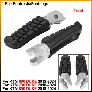 1 Pair Footrests/Footpegs - For KTM 690 DUKE 2012-2024, 790/ 890 DUKE 2018-2024 - Picture 1 of 10