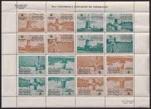 F-EX44056 NETHERLAND NEDERLAND HOLLAND 1954 TETE BECHE CINDERELLA ESPERANTO. - Picture 1 of 1