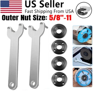 Juego de 2 tuercas de bloqueo de brida de llave inglesa amoladora angular de 5/8"-11 para Dewalt Milwaukee - Imagen 1 de 12