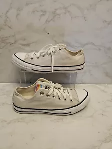 Converse Chuck Taylor All Star multi-color tongue Women's size 9.5 568530F - Picture 1 of 9