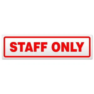 Placa magnética Staff only placa magnética - Imagen 1 de 25