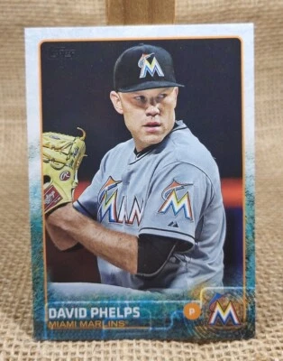 2015 Topps Update Series David Phelps Baseball Card US30 Marlins A3 - Image 1 of 2