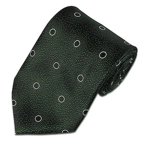 Corbata tejida de microfibra verde o marrón con patrón múltiple para hombre - Imagen 1 de 4