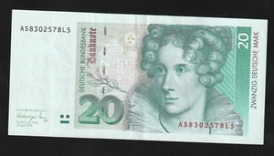 🇩🇪 Germany Federal Republic , 20 Mark , 1991 , P 39 , BANKNOTE - Picture 1 of 2