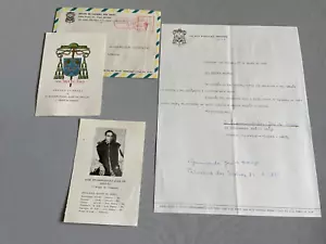 EPAMINONDAS JOSE DE ARAUJO († 2010) Bishop Palmeira dos Indios, Brazil signed - Picture 1 of 1