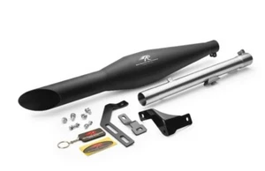 "RED ROOSTER RUMBLER ACE EXHAUST, MATTE" FOR R.E CLASSIC 350 & 500 & METEOR 350 - Picture 1 of 2