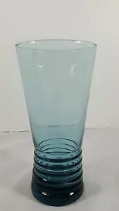 Vaso de vidrio claro azul pavo real hecho en EE. UU. 16,75 oz. - Imagen 1 de 2