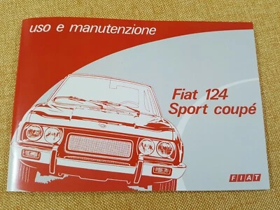Uso e manutenzione Fiat 124 Sport Coupé III serie Owner's manual maintenance - Immagine 1 di 4