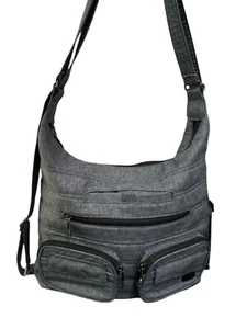 Lug Medium Tote Travel Bag Purse Zipliner 2 in Gray NWOT - Picture 1 of 7