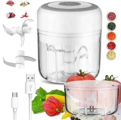 Mini Tritatutto Elettrico, Mini Robot Da Cucina Tritatutto Da Cucina Elettrico P - Immagine 1 di 4