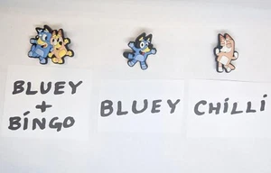 Bluey Croc Charms Lot of 3! Bluey Charms! Soft PVC Kids Disney Aussie Bluey! - Picture 1 of 4