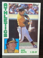 1984 Topps Baseball Card 567 Mike Heath Athletics SR