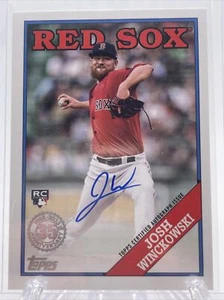 2023 Topps Series 1 Josh Winckowski 1988 Topps On Card Auto RC Boston Red Sox!!! - Picture 1 of 2