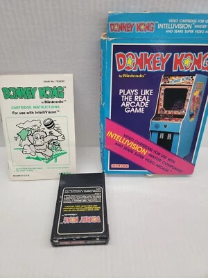 Intellivision Video Game Coleco Donkey Kong with Box and Manual Vintage - Image 1 of 2