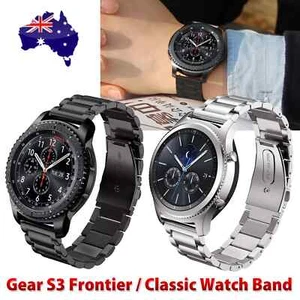 Samsung Galaxy Watch 8 7 6 5 4 Pro Classic Stainles Steel Strap Replacement Band - Picture 1 of 28