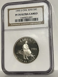 1995 S Civil War Battlefields Commemorative Proof Half Dollar 50C NGC PF70 - Picture 1 of 2