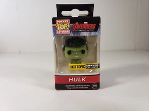 Funko Pocket Pop! Avengers HULK Keychain - Glow In The Dark Hot Topic Exclusive  - Picture 1 of 7
