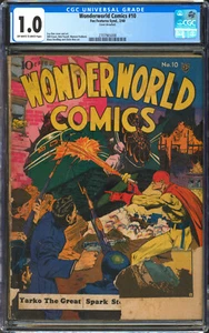 Wonderworld Comics #10 CGC 1.0 | Fox Features 1940 | Clásico Lou Fine Flame Segunda Guerra Mundial - Imagen 1 de 2