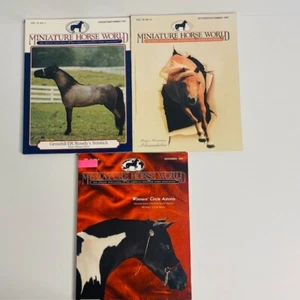 Miniature Horse World Magazine Bundle American Horse Assoc Equine Vol13 4-6 1997 - Picture 1 of 19