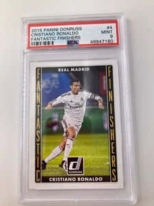 PANINI DONRUSS 2015 CRISTIANO RONALDO REAL MADRID FANTASTIC FINSIHER PSA 9 - Picture 1 of 2