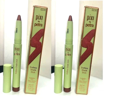 2x Copperglaze Eyelid Color Easy Apply Eyeshadow Pencil Long pix by pet  0.05 Oz - Image 1 of 2