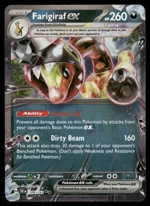 Pokemon Tcg Farigiraf ex #108 Pokemon Temporal Forces NM - Picture 1 of 2