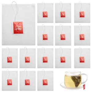 1X(100Pcs Tea Bag Infuser with String Heal Seal 7 x 6cm Sachet Nylon6696 - Picture 1 of 7