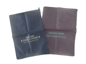Donald J Pliner Couture schwarz & braun Schuh Staubbeutel 10" x 14" Kordelzug 2 Beutel - Bild 1 von 5