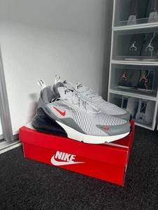 Nike Air Max 270 'Grey Fog Team Orange' - US 9.5 - Picture 1 of 8