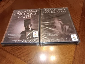 Lincoln and Emancipation & Abraham Lincoln's Faith DVD 2009 Vol. 1 & 2 NEW! - Picture 1 of 3
