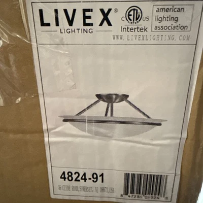 Livex Lighting - Newburgh - 3 Light Semi-Flush Mount In Transitional Style-7 - Image 1 of 4