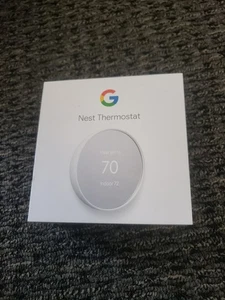 Google Nest G4CVZ Programmable Wi-Fi Smart Thermostat Snow White - Picture 1 of 3