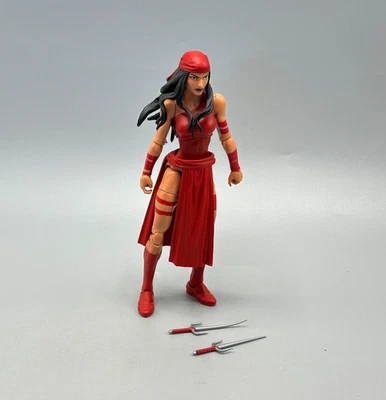 Figura de acción Marvel Legends Elektra 6" Daredevil SP DR BAF Wave Hasbro completa Foto 1 de 4