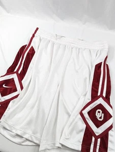 Nike Oklahoma Sooners glänzend Basketball lange Shorts schwere Stickerei Herren XXL - Bild 1 von 7