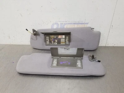 02 2002 GMC SAVANA 1500 QUALITY COACH SUN VISOR SET GRAY CLOTH WITH ILLUMINATION - Image 1 of 4