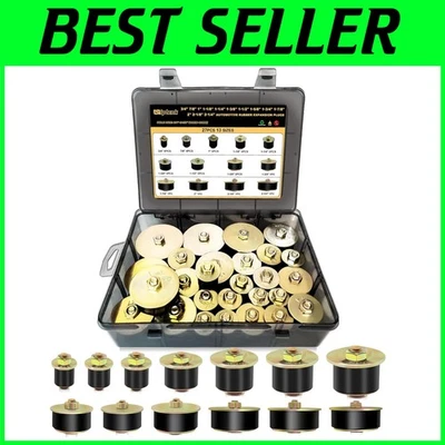 Neoprene Rubber Expansion Plugs Set, 13 Sizes Frost Plug Kit - Image 1 of 4