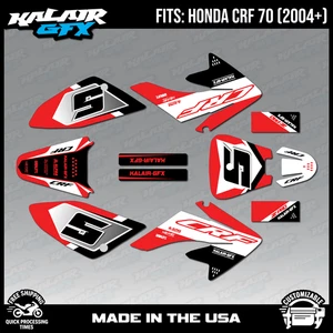 Graphics Kit for Honda CRF70 All Years CRF 70 CRF-70 Venom - RED - Picture 1 of 4