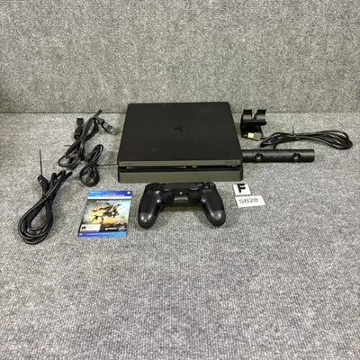 Playstation 4 Slim 500GB Black Console System Controller Cables Sony PS4 Tested - Image 1 of 4