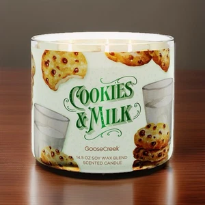 Goose Creek 3-Wick Candle- Cookies & Milk (14.5 oz) - Picture 1 of 1